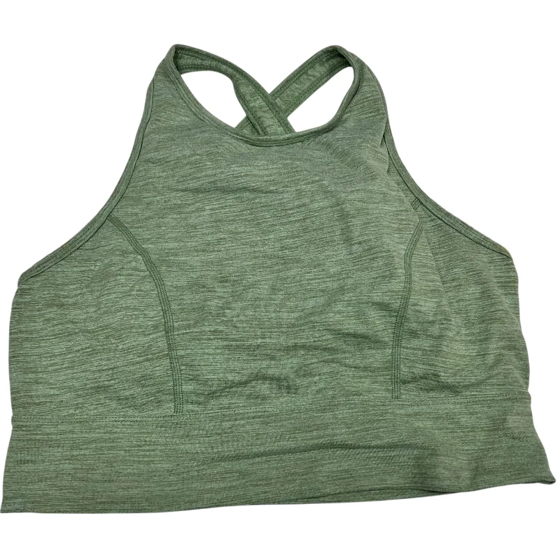 Seamless sports bra – Sports bra made without seams for a smooth, chafe-free fit.Athletic Bra By Joy Lab In Green, Size: L