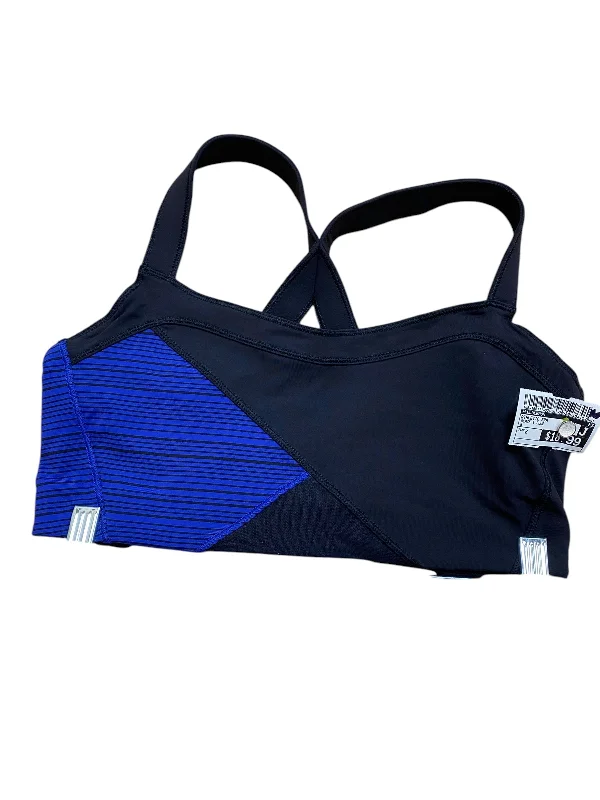 Maternity sports bra – Sports bra designed for pregnant women, offering extra support and flexibility for changing bodies.Athletic Bra By Lululemon In Black & Blue, Size: 8