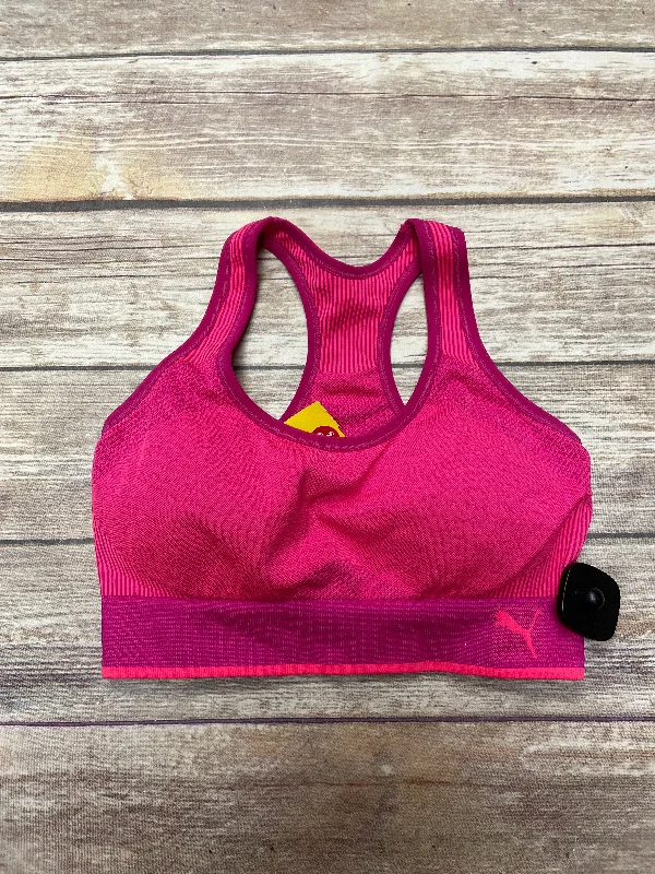 Vegan sports bra – Sports bra made from eco-friendly, cruelty-free materials, suitable for ethical consumers.Athletic Bra By Puma In Pink, Size: M