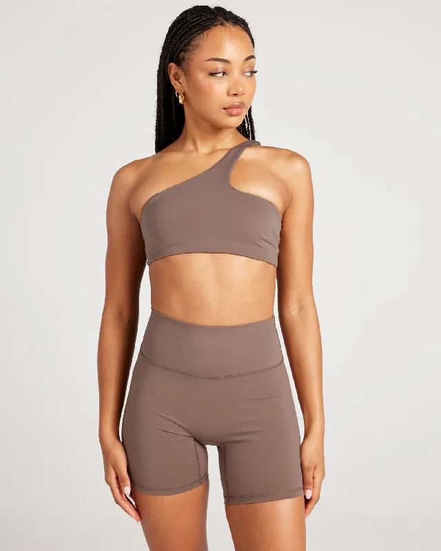 Vegan sports bra – Sports bra made from eco-friendly, cruelty-free materials, suitable for ethical consumers.Aura Flow Lite Bra - Mushroom