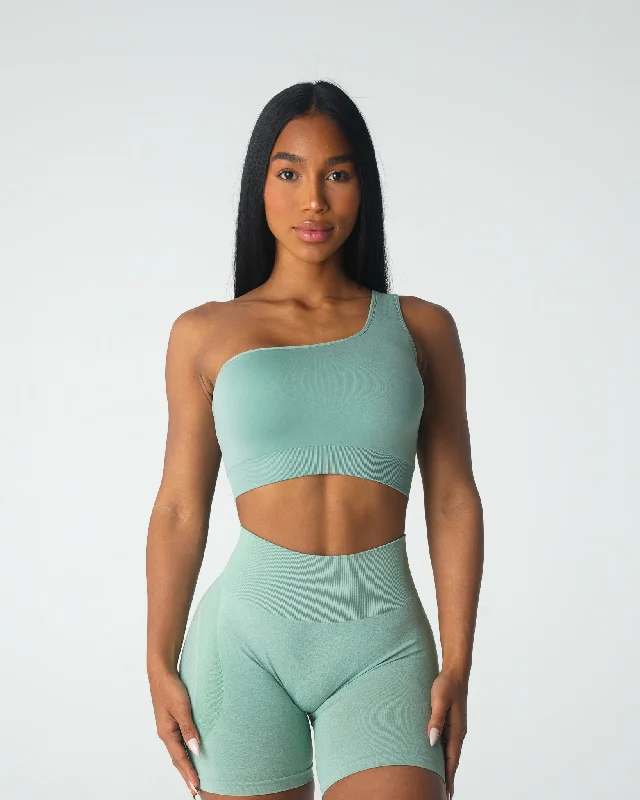 Supportive sports bra – Sports bra specifically designed to provide strong support, often for larger busts or high-impact activities.Sage Green Passion Seamless Bra