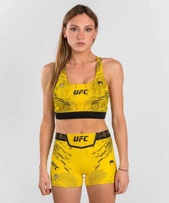 Activewear sports bra – Sports bra designed not only for performance but also for wearing as part of stylish athleisure outfits.UFC Adrenaline by Venum Authentic Fight Night  Women’s Sports Bra - Yellow