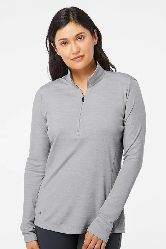 Colorblock hoodie – Hoodie with distinct blocks of color, often used for sporty or modern looksAdidas Womens Moisture Wicking 1/4 Zip Sweatshirt - Mid Grey Melange