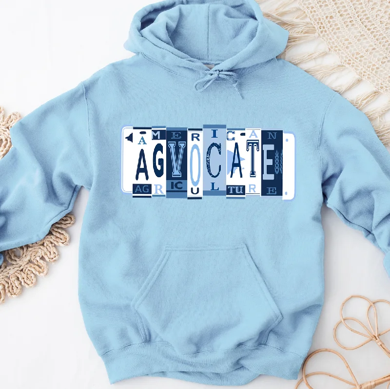 Cowl neck hoodie – Hoodie with a soft, draped collar that creates a relaxed, cozy feelAgovcate License Plate Hoodie (S-3XL) Unisex - Multiple Colors!