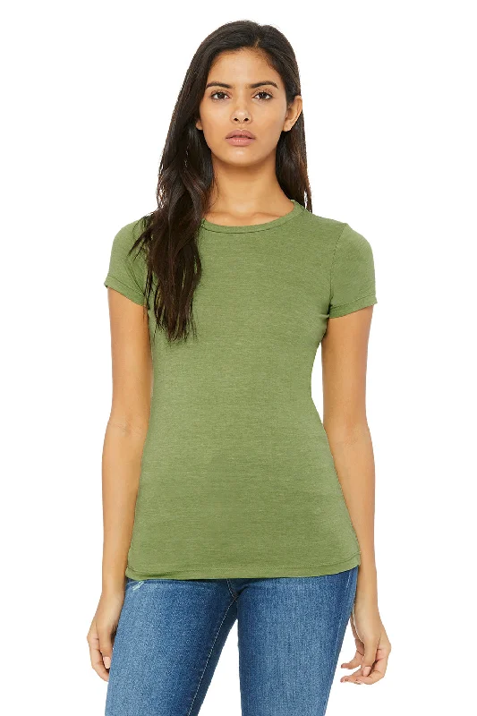 Tunic – Longer T-shirt, often reaching the hips or thighs, worn as a tunic topBella + Canvas Womens The Favorite Short Sleeve Crewneck T-Shirt - Heather Green