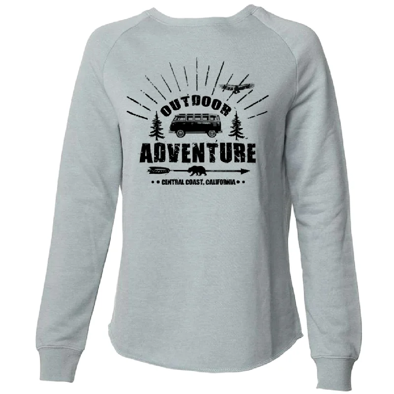 Fleece-lined – Soft, warm interior lining made from fleece materialCalifornia Outdoor Adventure Super Soft Crewneck Sweater