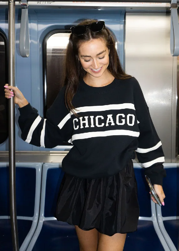 Hooded – Sweater with an attached hoodChicago Rugby Crewneck - Black