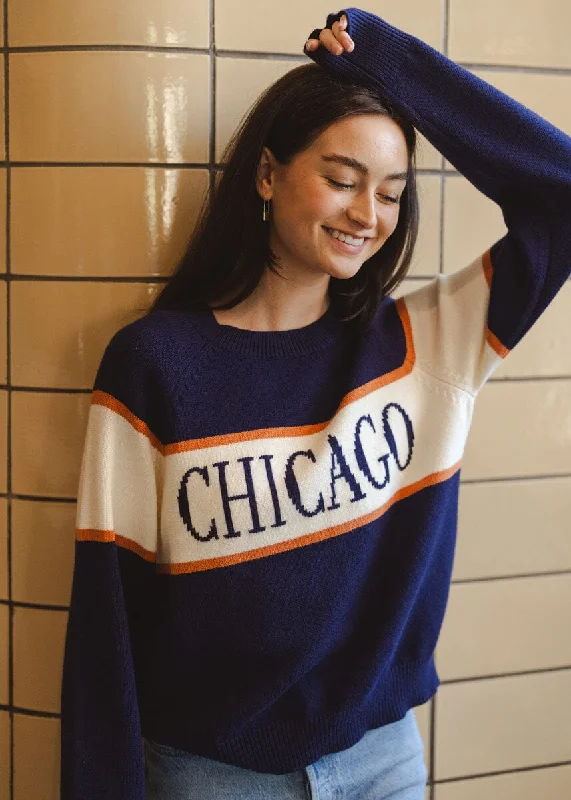 Long sleeve – Full-length sleevesChicago Vintage Block Stripe Sweater - Navy