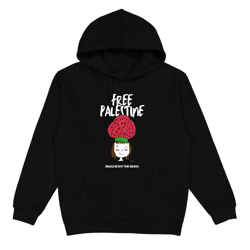 Banded hem hoodie – Sweatshirt with an elastic or ribbed band at the bottom to keep it in placeChildren Of Gaza Hoodie (Renad X WTP)