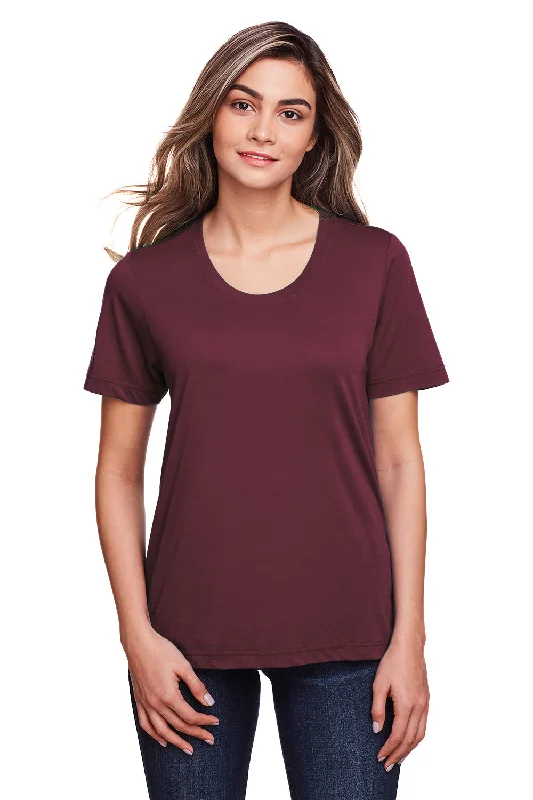 Tunic – Longer T-shirt, often reaching the hips or thighs, worn as a tunic topCore 365 Womens Fusion ChromaSoft Performance Moisture Wicking Short Sleeve Scoop Neck T-Shirt - Burgundy