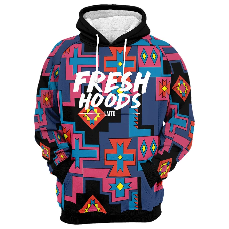 Zip-up hoodie – Hoodie with a front zipper for easy wearFresh X Tribal Hoodie