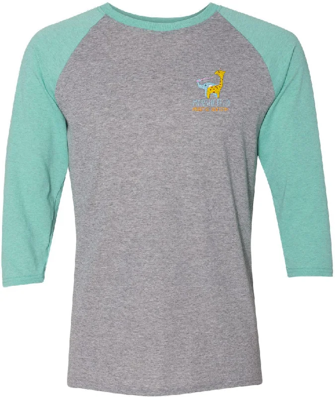 Tunic – Longer T-shirt, often reaching the hips or thighs, worn as a tunic topJerzees Triblend Three-Quarter Raglan Baseball T-Shirt