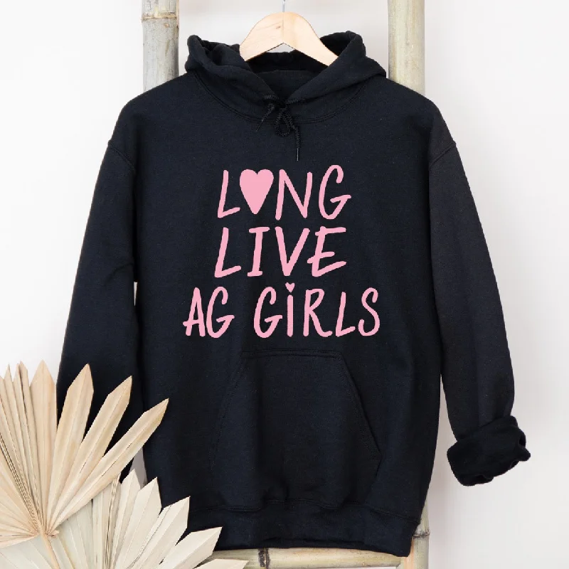 Hoodie dress – Hoodie that is long enough to be worn as a dressLong Live Ag Girls Hoodie (S-3XL) Unisex - Multiple Colors!