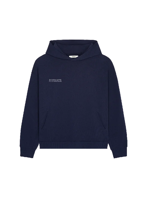 Fleece-lined – Soft, warm interior lining made from fleece materialMens DNA Hoodie—navy