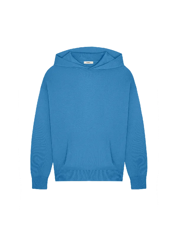 Plain/basic sweatshirt – Simple, solid-colored sweatshirt with no designsMens DNA Knitted Hoodie—geyser blue