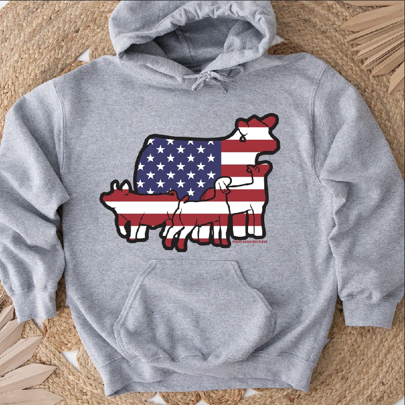 Sporty sweatshirt – Sweatshirt made from moisture-wicking or performance fabrics, ideal for active wearPatriotic Group Hoodie (S-3XL) Unisex - Multiple Colors!