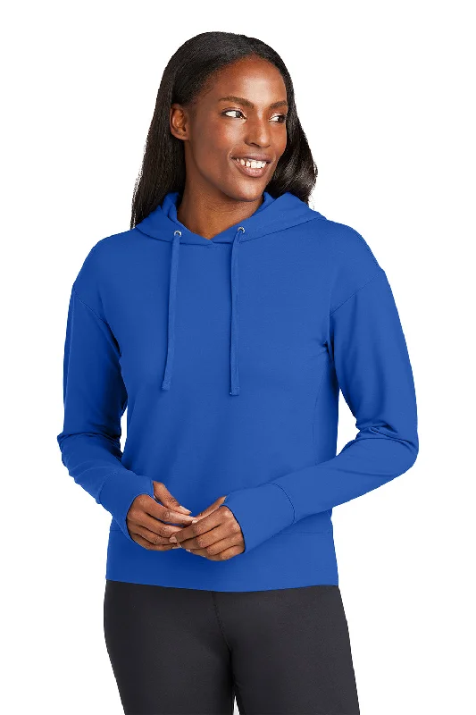 Sporty sweatshirt – Sweatshirt made from moisture-wicking or performance fabrics, ideal for active wearSport-Tek Womens Sport-Wick Moisture Wicking Flex Fleece Hooded Sweatshirt Hoodie - True Royal Blue