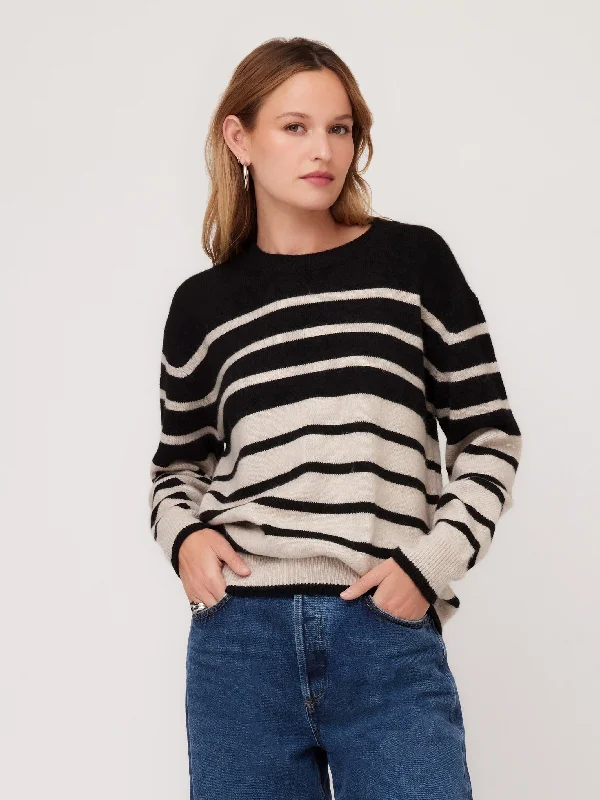 Pullover – Sweater without buttons or zippers, worn over the headStripe Sweater