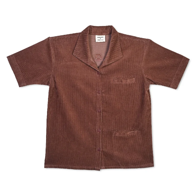 Linen – Lightweight, breathable fabric, perfect for summerSUPERKICKS | CORDUROY SHIRT { MUD BROWN