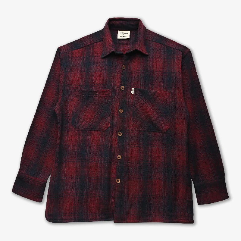 Graphic tee – T-shirt with printed designs, logos, or imagesSUPERKICKS | FLANNEL SHIRT { MAROON