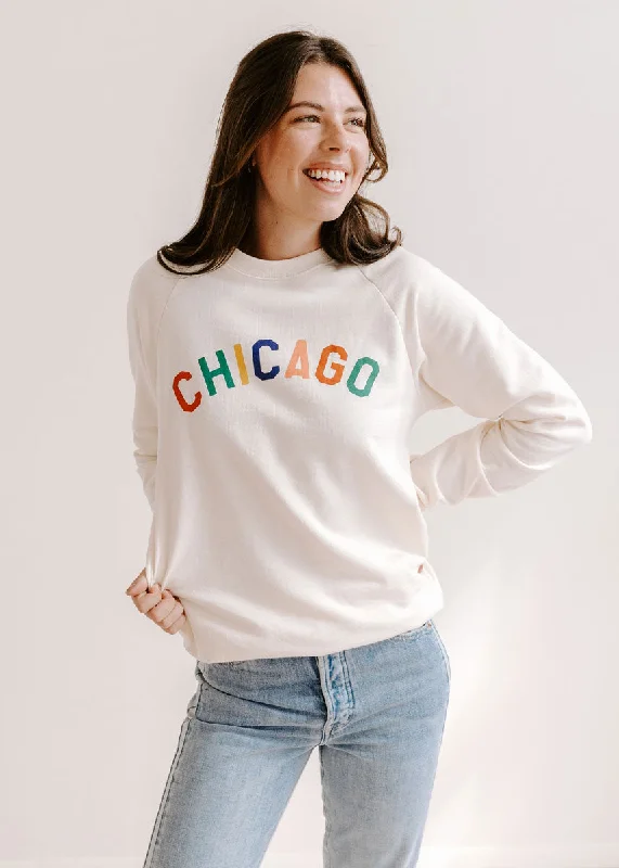 Turtleneck – High-neck style for added warmthSweet Home Chicago Sweatshirt - Original Ivory