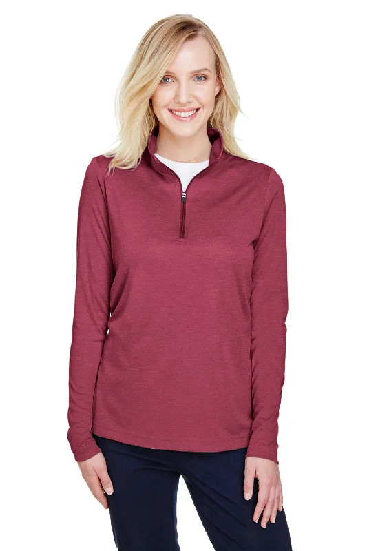 Tie-dye hoodie – Hoodie with a colorful, patterned design created through tie-dye techniquesTeam 365 Womens Zone Sonic Performance Moisture Wicking 1/4 Zip Sweatshirt - Heather Maroon