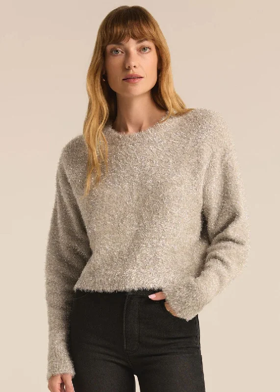 Ribbed – Sweater with textured, vertical stripesTinseltown Sweater - Champagne