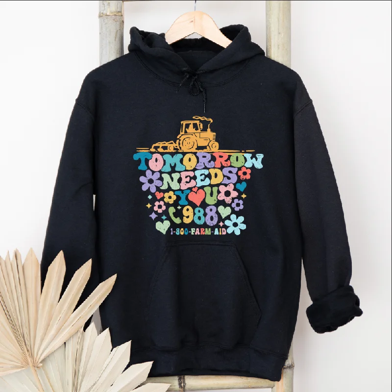 Hoodie with pockets – Hooded sweatshirt that includes a kangaroo pocket or side pocketsTomorrow Needs You Hoodie (S-3XL) Unisex - Multiple Colors!