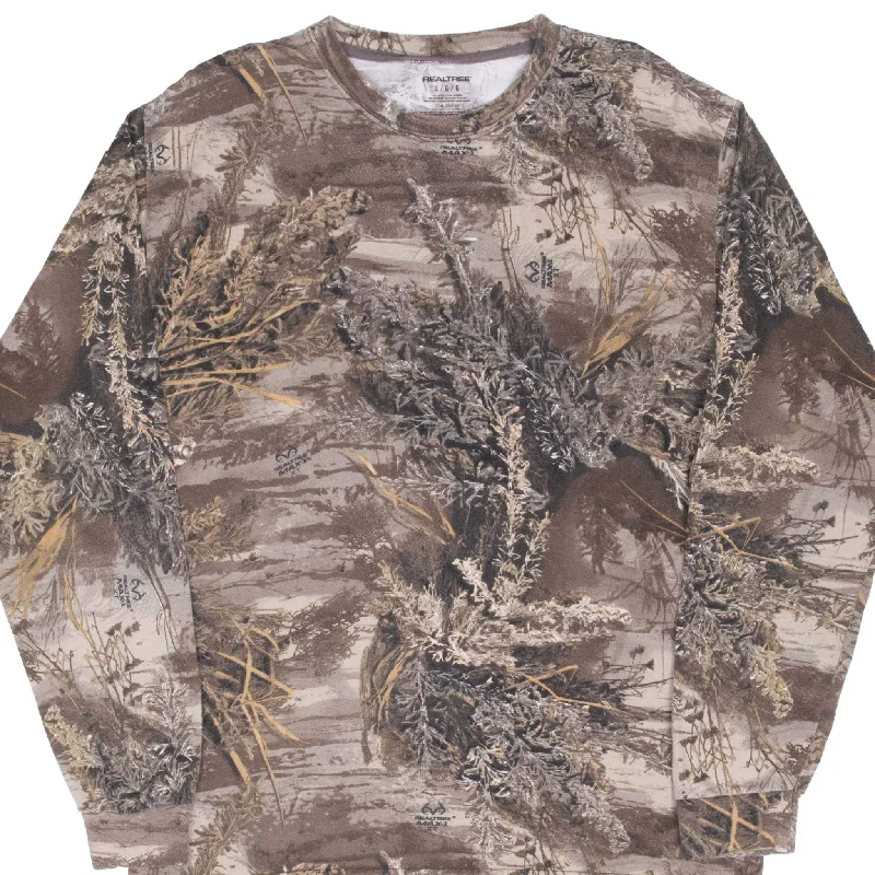 Fitted – Snug, form-fitting styleVINTAGE HUNTING REALTREE MAX 1 CAMO LONG SLEEVE POCKET TEE SHIRT MEDIUM