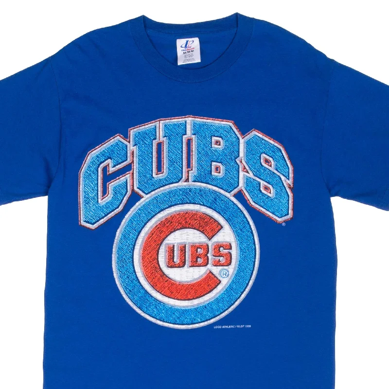 Pima cotton – Soft, high-quality cotton for a luxurious feelVINTAGE MLB CHICAGO CUBS 1999 BLUE TEE SHIRT MEDIUM