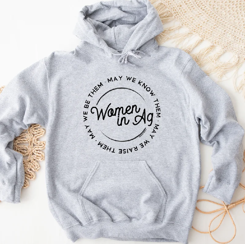 Embroidered hoodie – Hoodie featuring embroidery, usually logos, monograms, or decorative patternsWomen in Ag Circle Hoodie (S-3XL) Unisex - Multiple Colors!